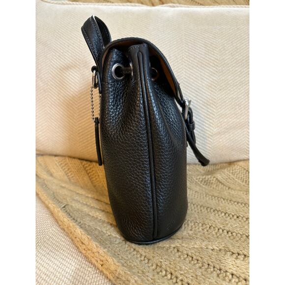 Coach Amelia Convertible Backpack Black Leather CL408 Crossbody/Shoulder - Picture 5 of 11